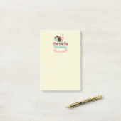 Alberne Puppe bis zur Eiscreme - Yummy-Leckereien Post-it Klebezettel (Auf Schreibtisch)