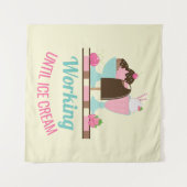 Alberne Puppe bis zur Eiscreme - Yummy-Leckereien Wandteppich (Vorderseite (Horizontal))