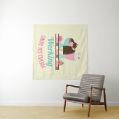 Alberne Puppe bis zur Eiscreme - Yummy-Leckereien Wandteppich (Beispiel (Horizontal))