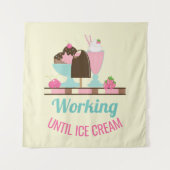 Alberne Puppe bis zur Eiscreme - Yummy-Leckereien Wandteppich (Vorderseite)