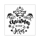 ALBERNE SANTA CHRISTMAS IST FÜR JESUS GUMMISTEMPEL (Prägung)