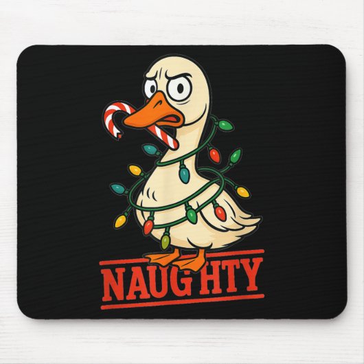 Alberne schmucke Goose Weihnachtsbaum Lichter Sant Mousepad (Vorne)