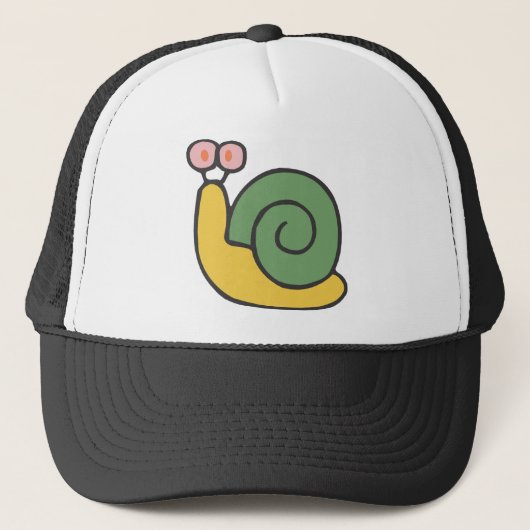 Alberne Schnecke Truckerkappe (Vorderseite)