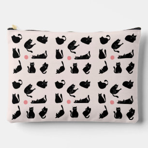 Alberne schwarze Katzen Zubehörtasche