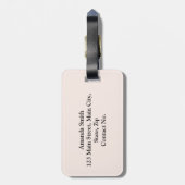 Alberne Schwarzkatzen Gepäckanhänger (Rückseite vertikal)