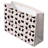 Alberne Schwarzkatzen Große Geschenktüte (Rückseite Schrägansicht)