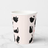 Alberne Schwarzkatzen Pappbecher (Rechts)