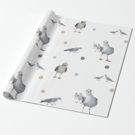Alberne Seagulls-Geschenkpackung Geschenkpapier