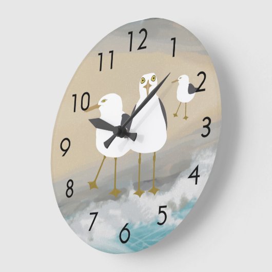 Alberne Seemöwe-Wand-Uhr Große Wanduhr (Winkel)