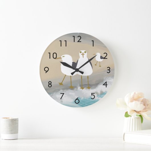 Alberne Seemöwe-Wand-Uhr Große Wanduhr (Zuhause)