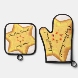 Alberne Spektakuläre Purim Ofenhandschuh & Topflappen-Set