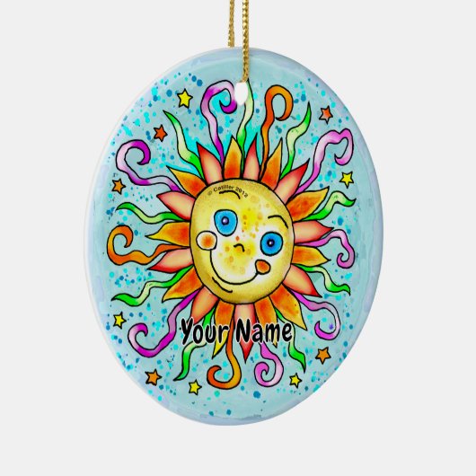 Alberne Sun Keramik Ornament (Rechts)