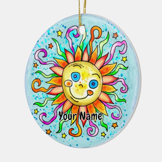 Alberne Sun Keramik Ornament (Links)