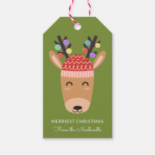 Alberne Tags für Reindeer-Weihnachtsgeschenke Geschenkanhänger