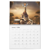 Alberne Tiere Funny Giraffe Kuh, Elefantenkalender Kalender (Jan 2026)