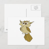 alberne Uhu Postkarte (Vorne/Hinten)