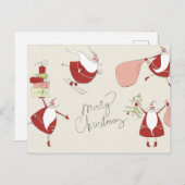 Alberne Weihnachtsfeier Postkarte (Vorne/Hinten)