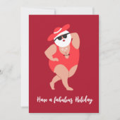 Alberne Weihnachtskarte Feiertagskarte (Vorderseite)