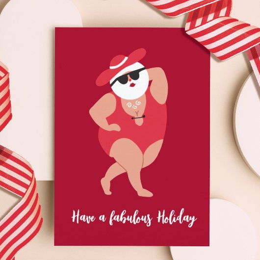 Alberne Weihnachtskarte Feiertagskarte