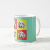 Alberne Weimaraner Pop-Kunst Kaffeetasse (VorderseiteRechts)