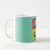 Alberne Weimaraner Pop-Kunst Kaffeetasse (Links)