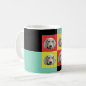 Alberne Weimaraner Pop-Kunst Kaffeetasse (Vorderseite Links)