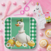Alberne Weiße Gans Pappteller (Party)