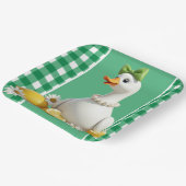 Alberne Weiße Gans Pappteller (Gewinkelt)