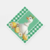 Alberne weiße Gans Serviette (Ecke)