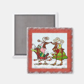 Alberne Whimsey Christmas Mooks Magnet (Vorderseite/Rückseite)