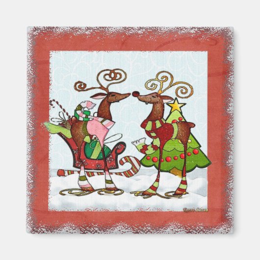 Alberne Whimsey Christmas Mooks Magnet (Vorne)