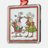 Alberne Whimsey Christmas Mooks Silbernes Ornament (Links)