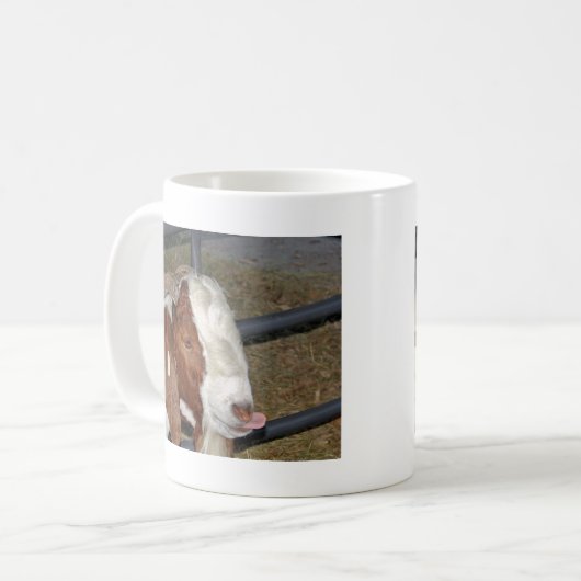 Alberne Ziege Kaffeetasse (Vorderseite Links)