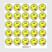 Alberne Zunge heraus Lächeln Gesicht Emoji Sticker (Blatt)