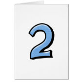 Albernen Nummern 2 blaue "You re My Number One"-Ka (Vorne)