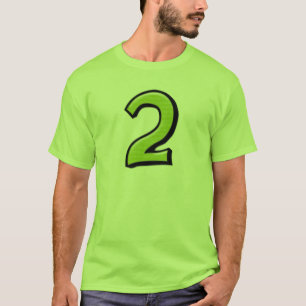 Albernen Nummern 2 grüne T - Shirt Männer