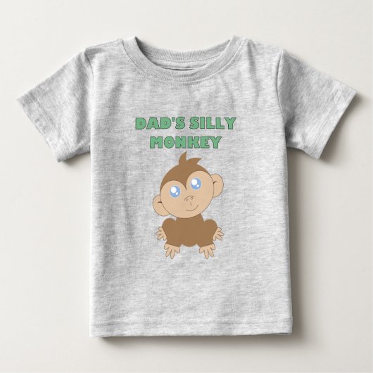 Alberner Affe - Baby Fine Jersey T - Shirt (Vorderseite)
