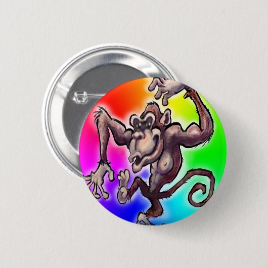 Alberner Affe Button (Vorne & Hinten)