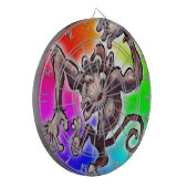 Alberner Affe Dartscheibe (Vorderseite Links)