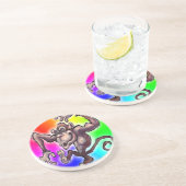 Alberner Affe Getränkeuntersetzer (Seite)