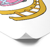 alberner Affe im Untersetzer Poster (Ecke)