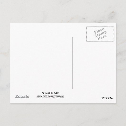 Alberner Affe mit Palmbaum Postkarte (Rückseite)