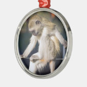 Alberner Affe Ornament Aus Metall (Links)