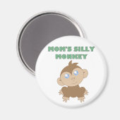 Alberner Affe - Standard, 2¼ Zoll Rundmagnet Magnet (Vorderseite/Rückseite)