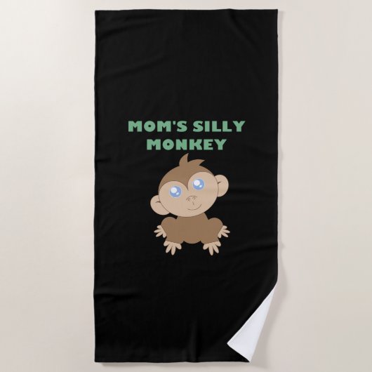 Alberner Affe - Strandtuch (Vorderseite)