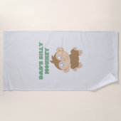 Alberner Affe - Strandtuch (Vorderseite)