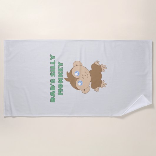 Alberner Affe - Strandtuch (Vorderseite)
