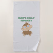 Alberner Affe - Strandtuch (Vorderseite)