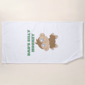 Alberner Affe - Strandtuch (Vorderseite)