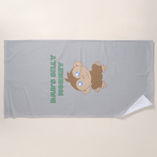 Alberner Affe - Strandtuch (Vorderseite)